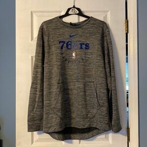 Nike 76ers mens dri fit fleece; size large